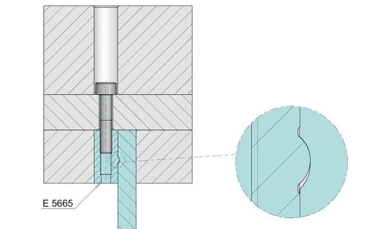 Punch suspension piece