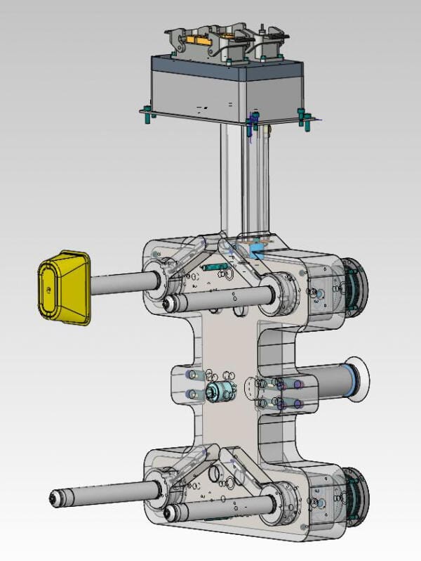 4x hot runner system with valve gate technology for direct cup injection 