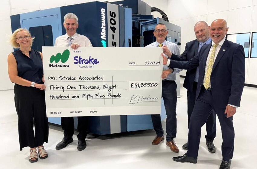  Matsuura Machinery Raises Over £30,000 for Stroke Association