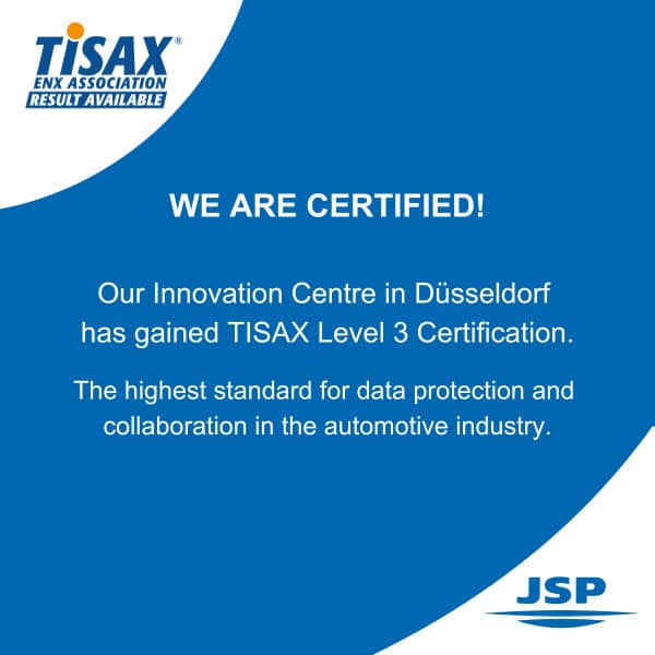 JSP's TISAX Level 3 Certification