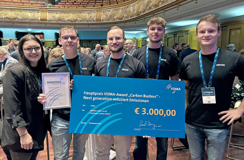 Arburg Trainees Win VDMA Carbon Busters 2024 Award