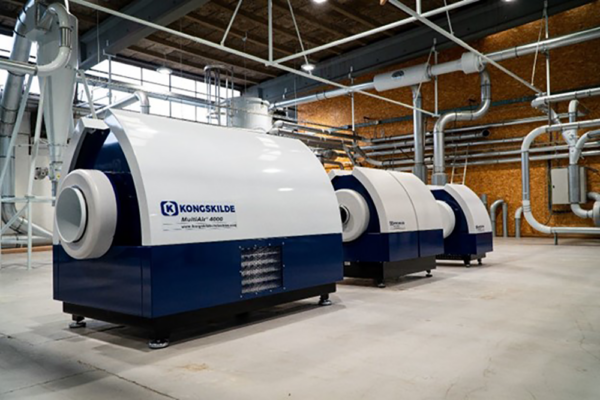 MultiAir® line of blowers displayed at Kongskilde's Technology Centre