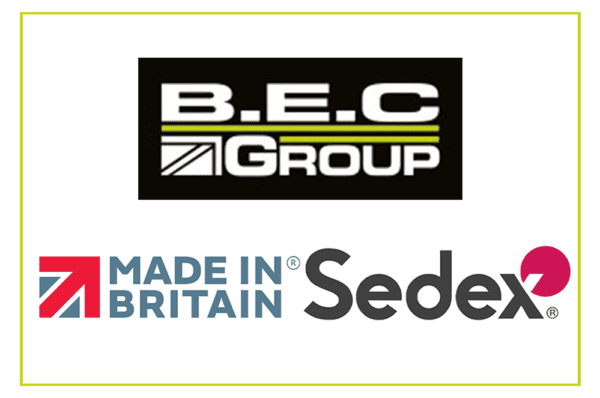 BEC Group, Made in Britain and Sedex logos